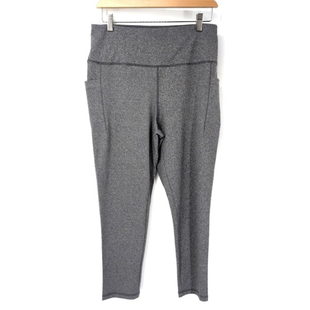 Belle by Kim Gravel Leggings Grey Melange Phone Pocket‎ Cropped Women Medium
